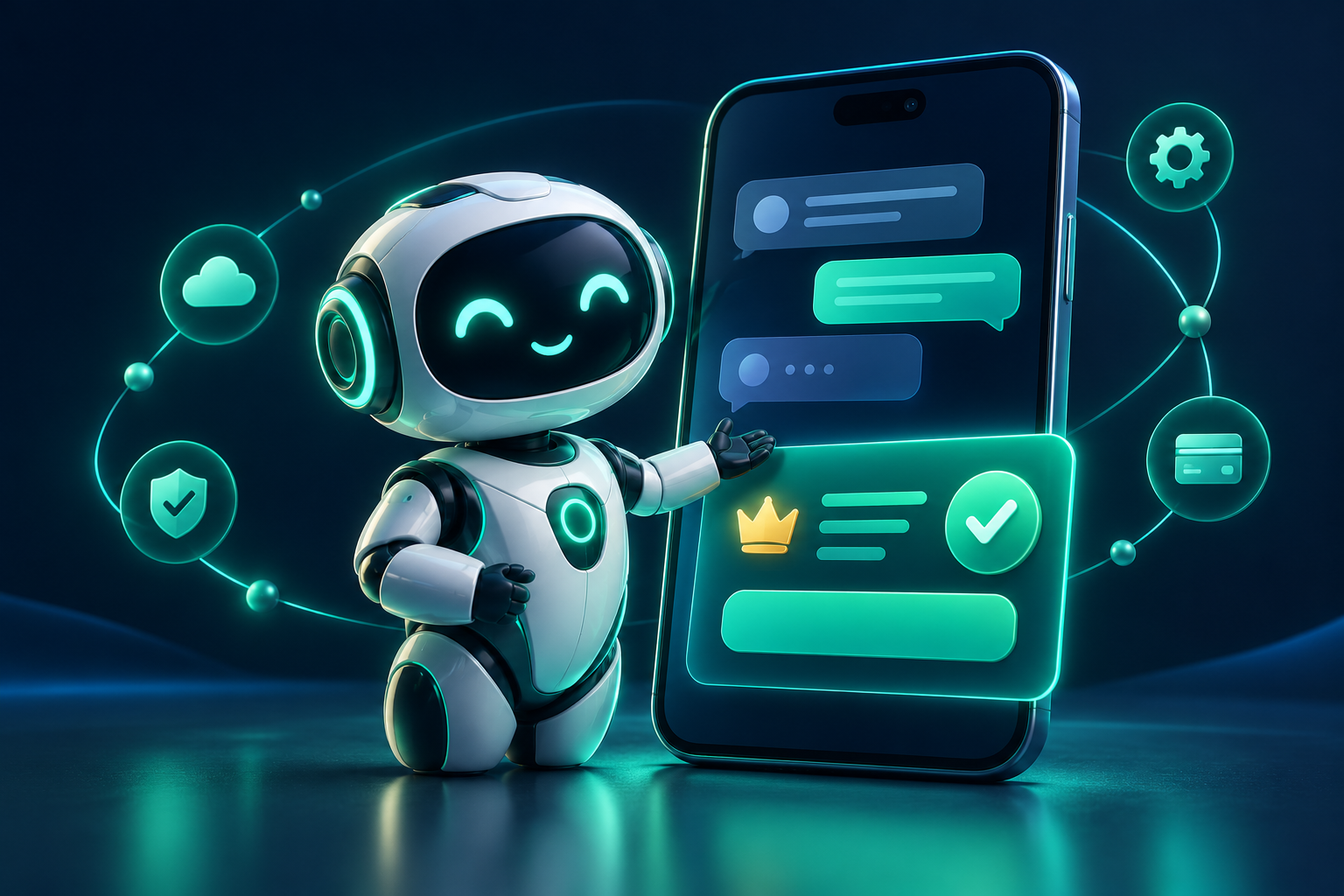 YasnaMCP subscription bot beside a smartphone
